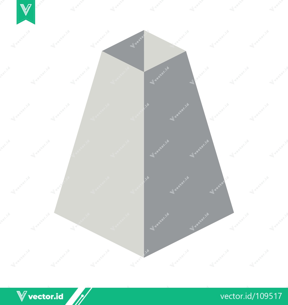 Premium Vector of Geometric Pyramid Shape Icon Vector Illustration