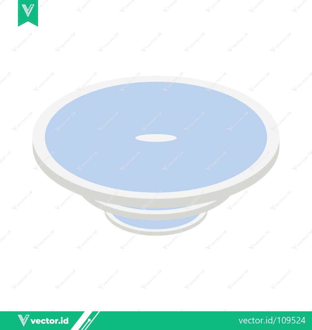 Premium Vector of Minimalist Blue and White Cake Stand
