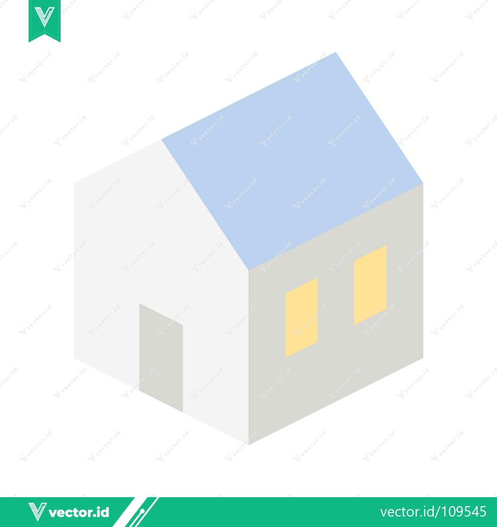 Premium Vector of Minimalist Isometric House Illustration