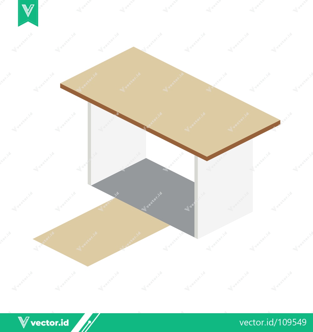 Premium Vector dari Minimalist Isometric Bus Stop Shelter with Shadow