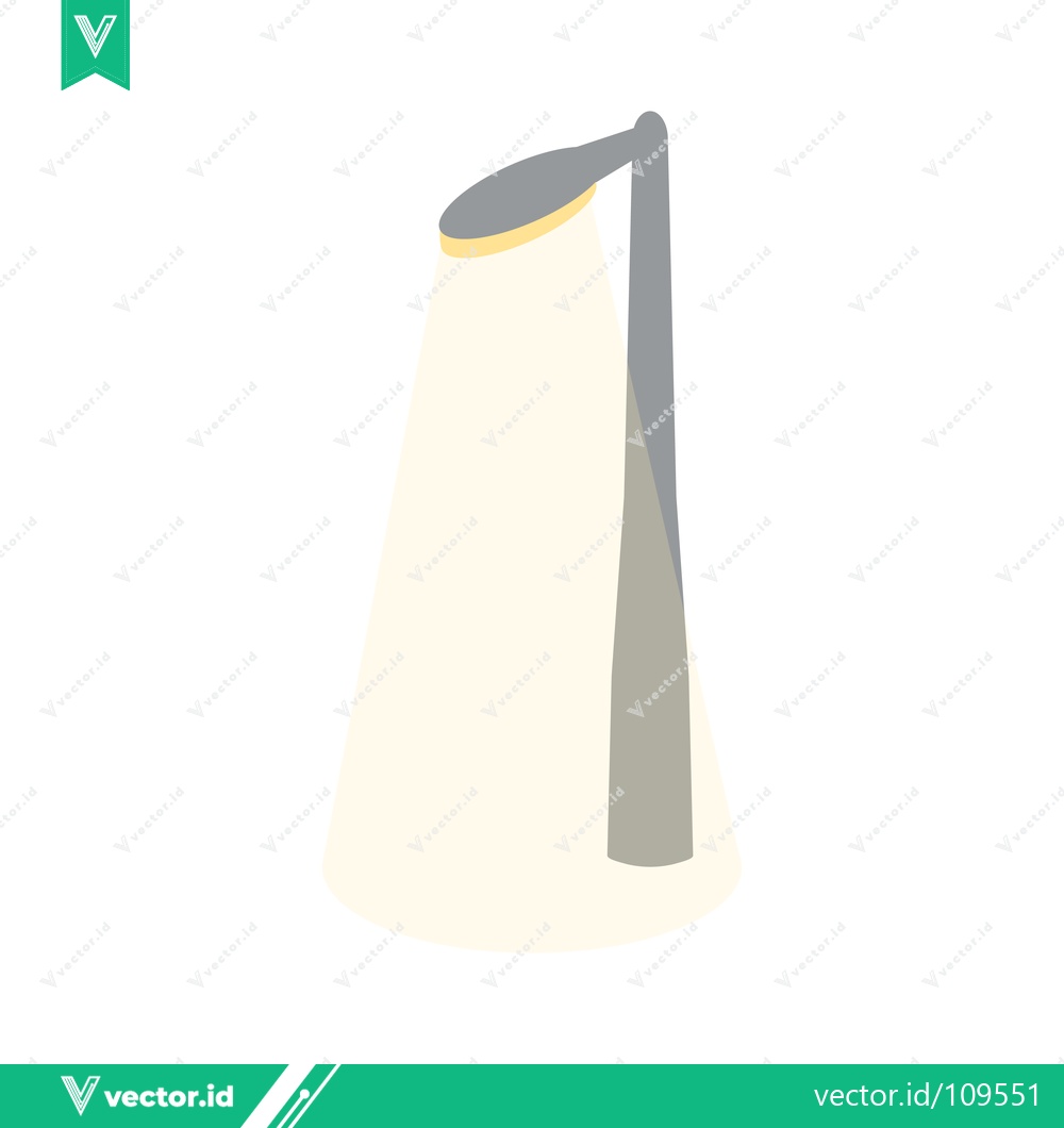 Premium Vector dari Modern Street Lamp Illuminating the Night Sky