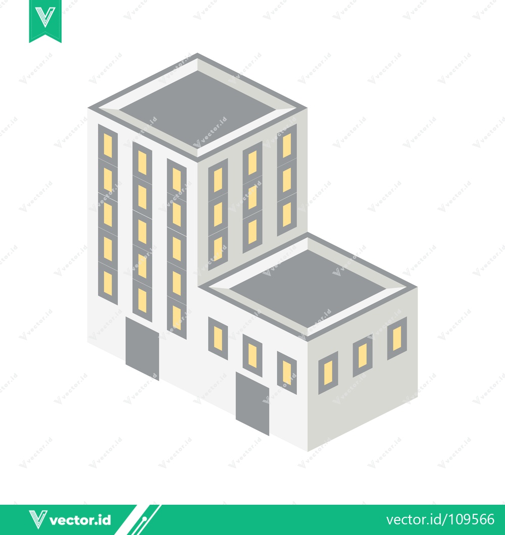 Premium Vector dari Isometric Building Architecture Design
