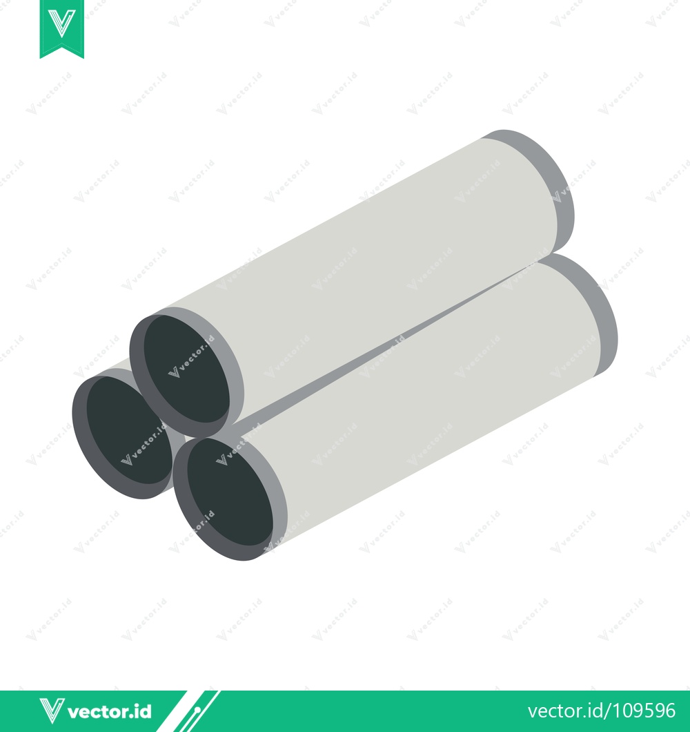 Premium Vector dari Stack of Industrial Pipes