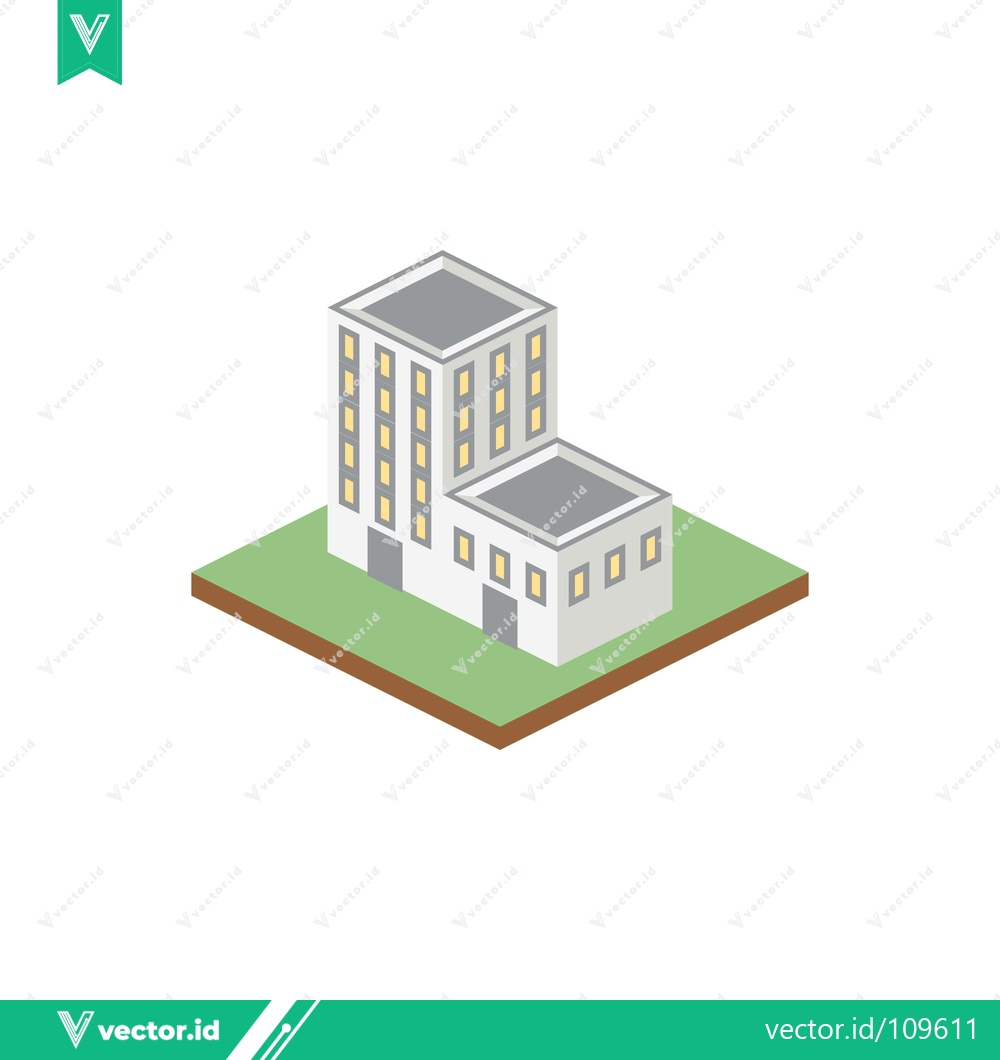 Premium Vector of Isometric Building Architecture Design