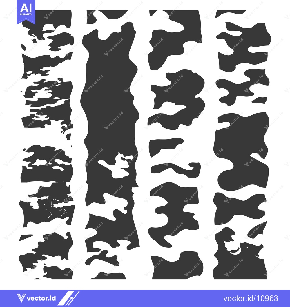 Premium Vector dari Abstract Black and White Camouflage Pattern
