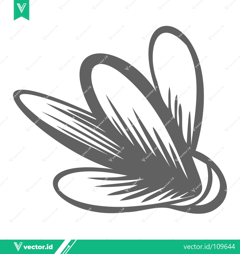Premium Vector dari Stylized Illustration of a Flying Insect with Wings