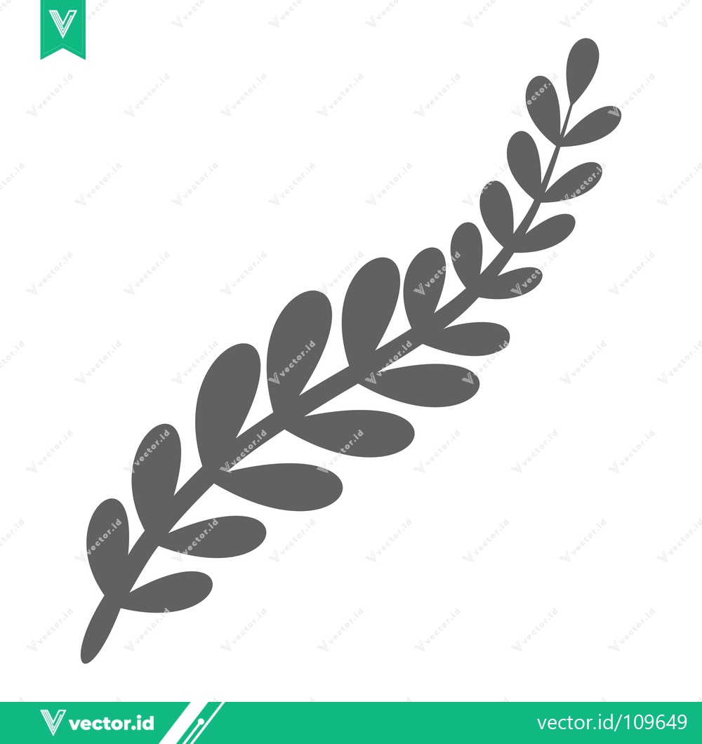 Premium Vector of Minimalist Botanical Branch Silhouette Vector Art