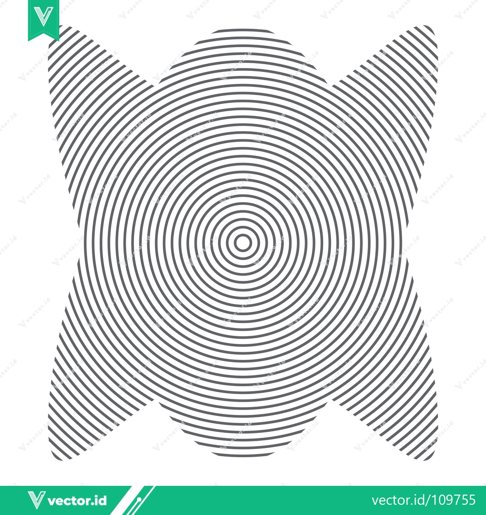 Premium Vector dari Concentric Circles Abstract Geometric Pattern