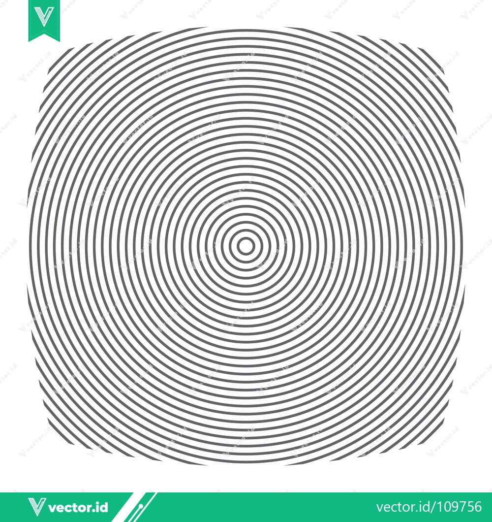 Premium Vector dari Concentric Circles Pattern Abstract Geometric Design