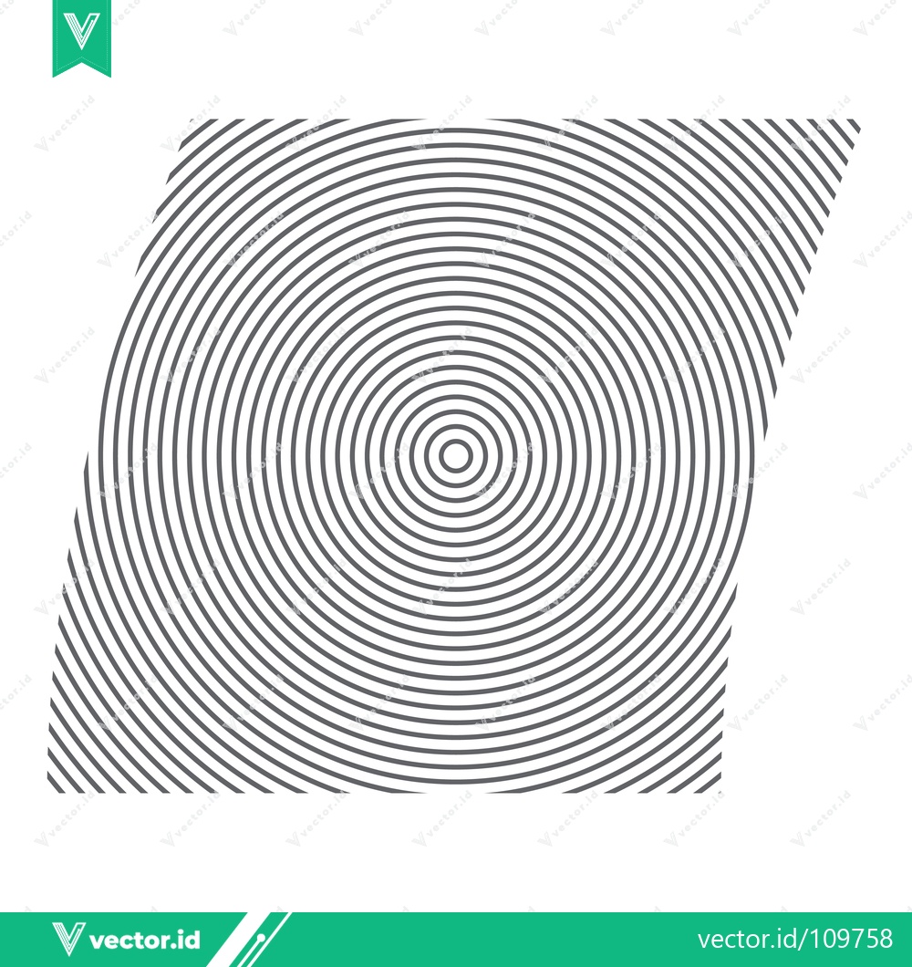 Premium Vector dari Concentric Circles Pattern Abstract Geometric Design