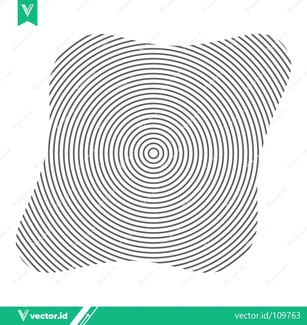 Premium Vector dari Concentric Circles Abstract Pattern