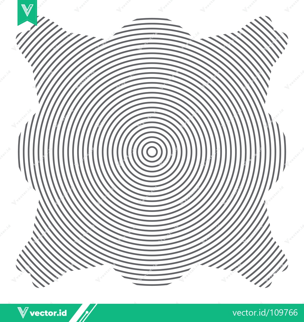 Premium Vector dari Concentric Circles Abstract Geometric Pattern