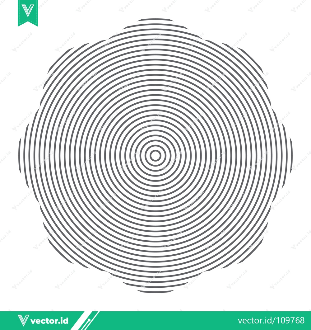 Premium Vector of Concentric Circles Pattern Abstract Geometric Optical Illusion