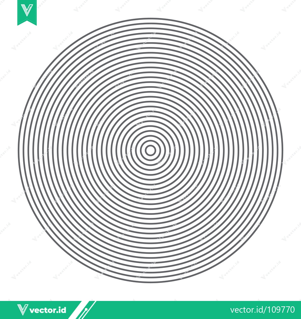 Premium Vector dari Concentric Circles Pattern Abstract Geometric Design