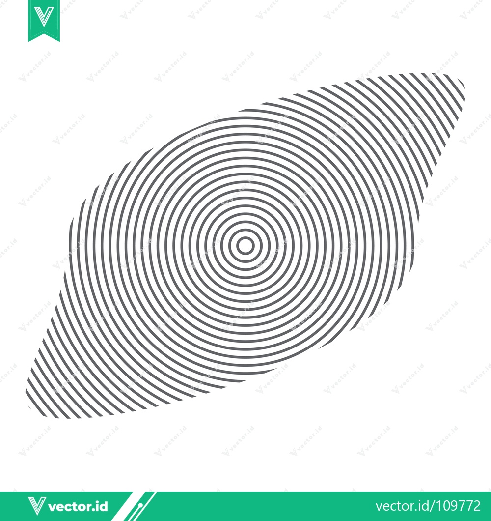 Premium Vector of Concentric Circles Forming an Abstract Eye Shape