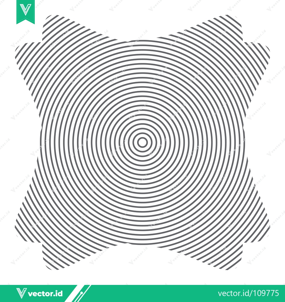 Premium Vector dari Concentric Circles Abstract Geometric Pattern