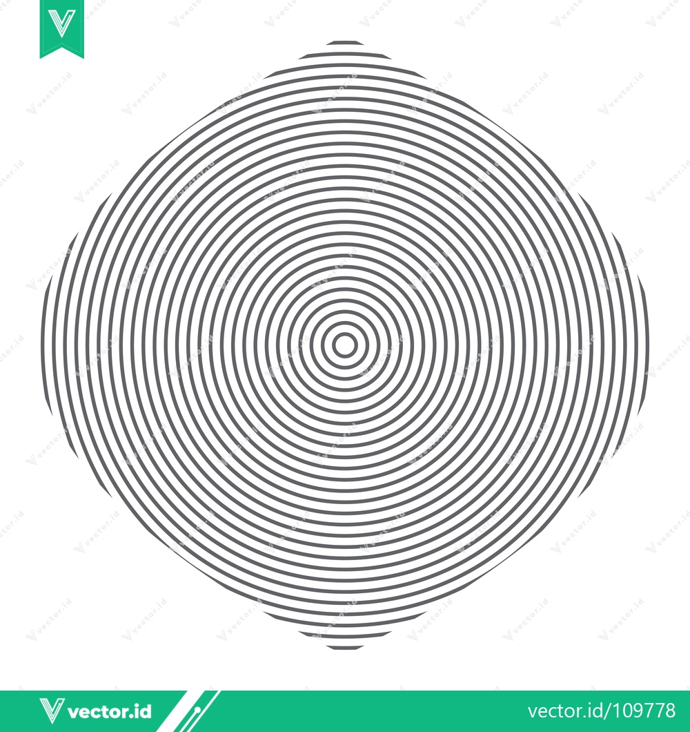 Premium Vector dari Concentric Circles Abstract Geometric Pattern Optical Illusion