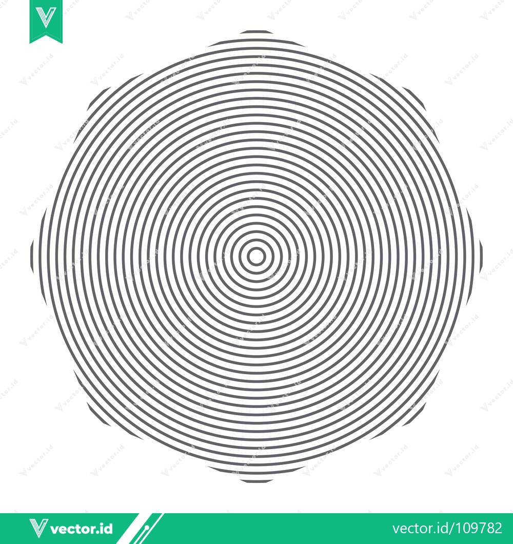Premium Vector of Concentric Circles Pattern Abstract Geometric Design