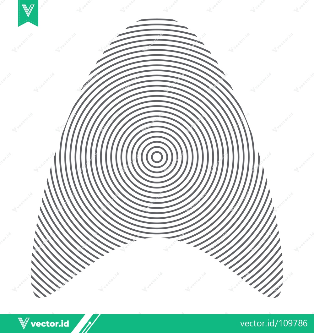 Premium Vector of Abstract Geometric Starfleet Insignia Emblem Concentric Circles Pattern