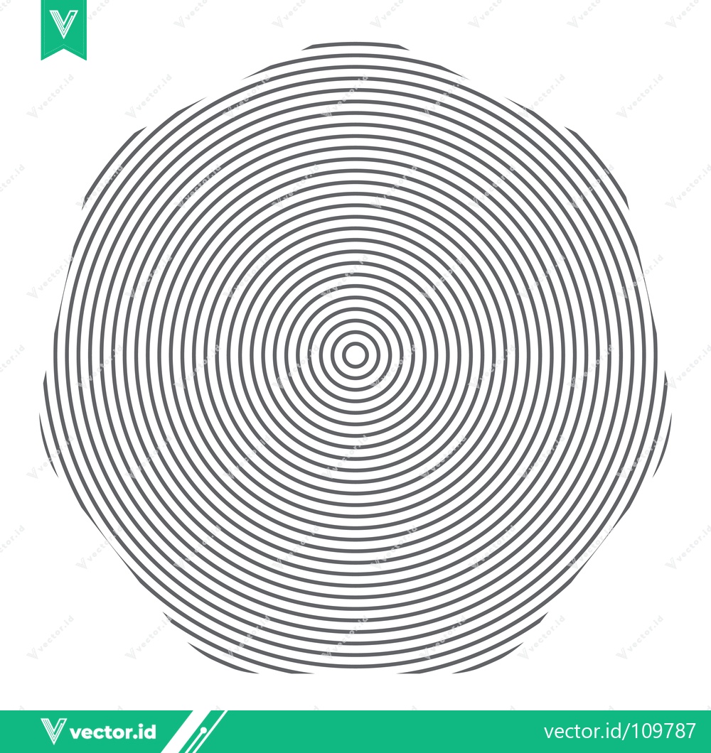 Premium Vector of Concentric Circles Optical Illusion Pattern