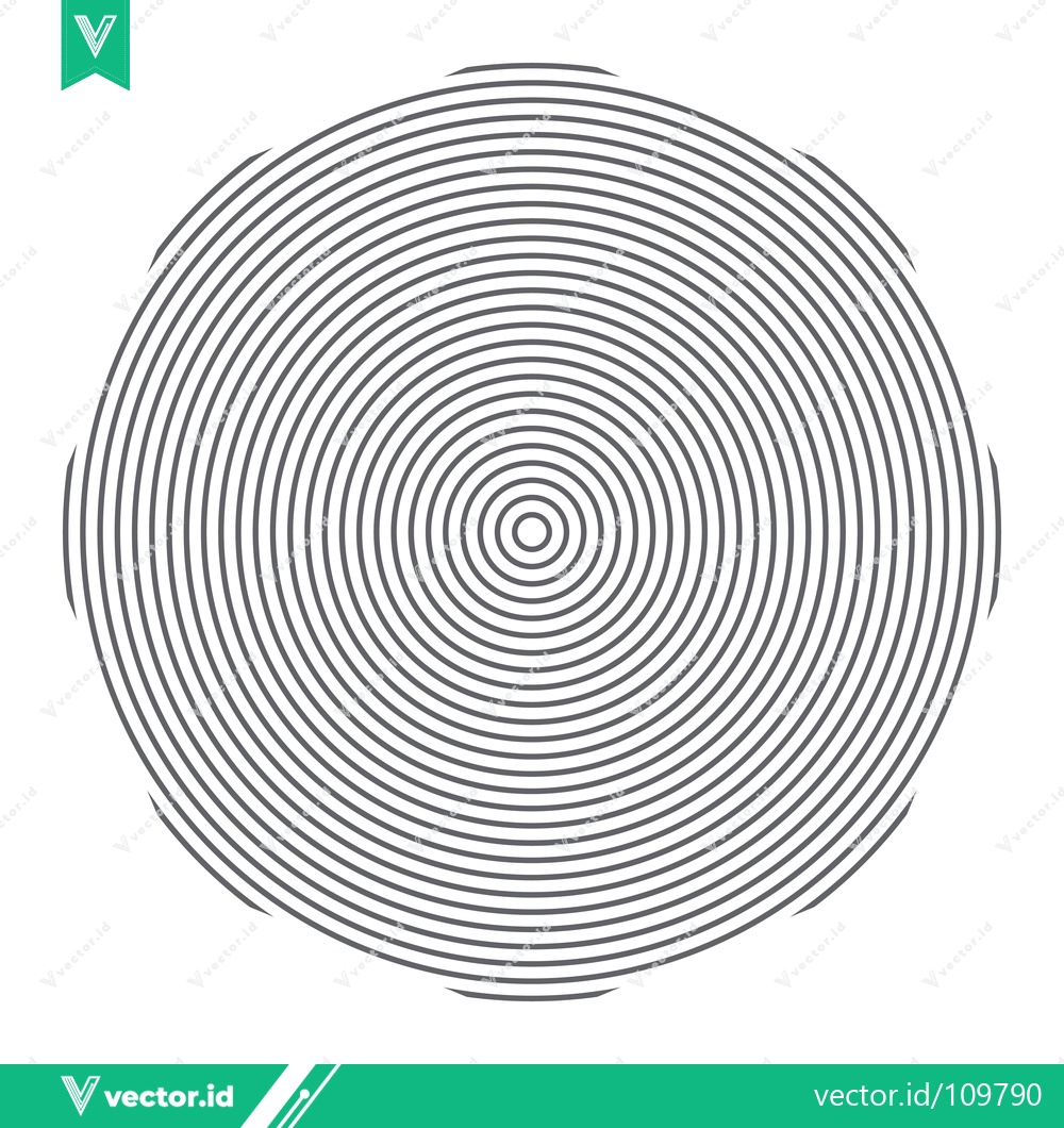 Premium Vector of Concentric Circles Abstract Geometric Pattern Optical Illusion