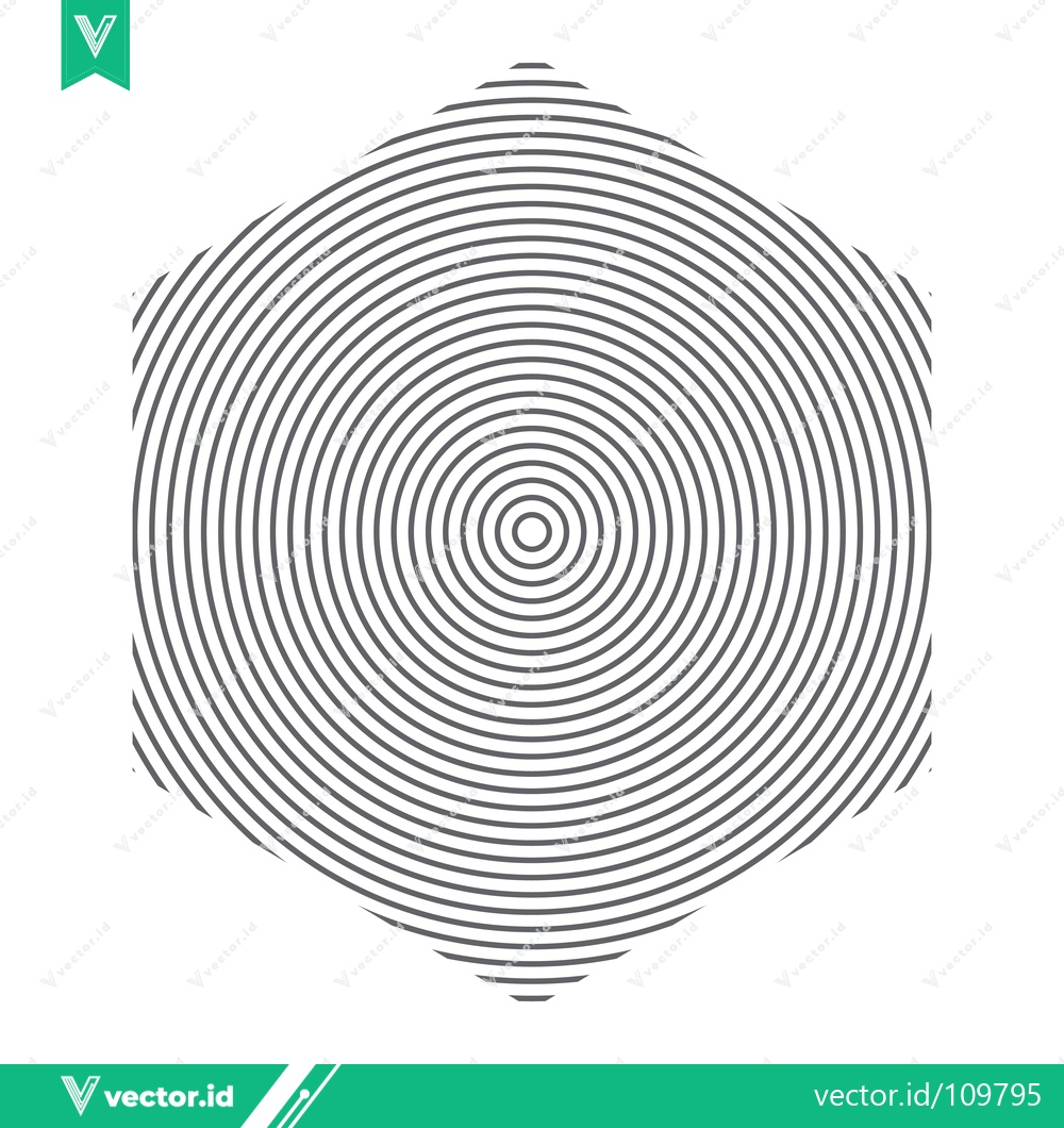Premium Vector dari Concentric Hexagonal Geometric Pattern Abstract Background