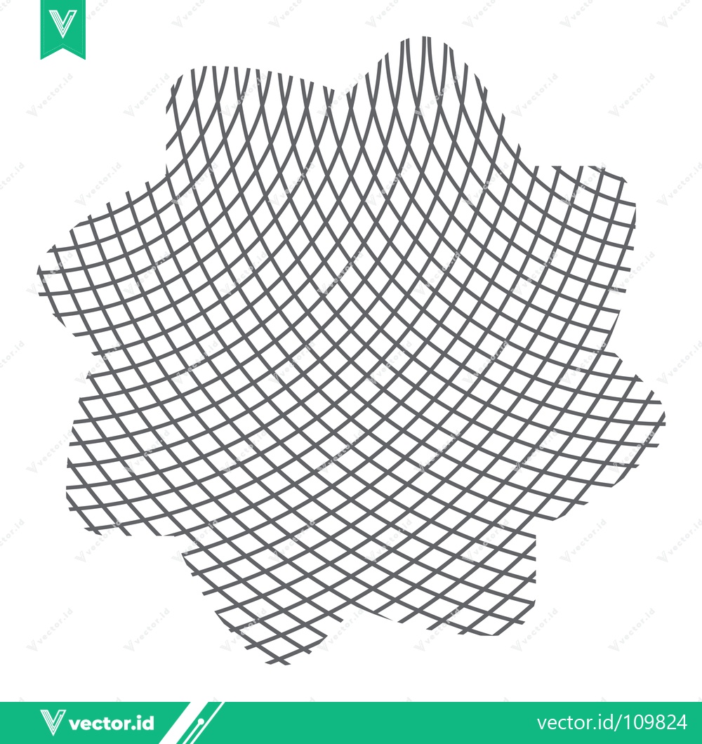 Premium Vector of Abstract Geometric Pattern with Wavy Lines and Star Shape