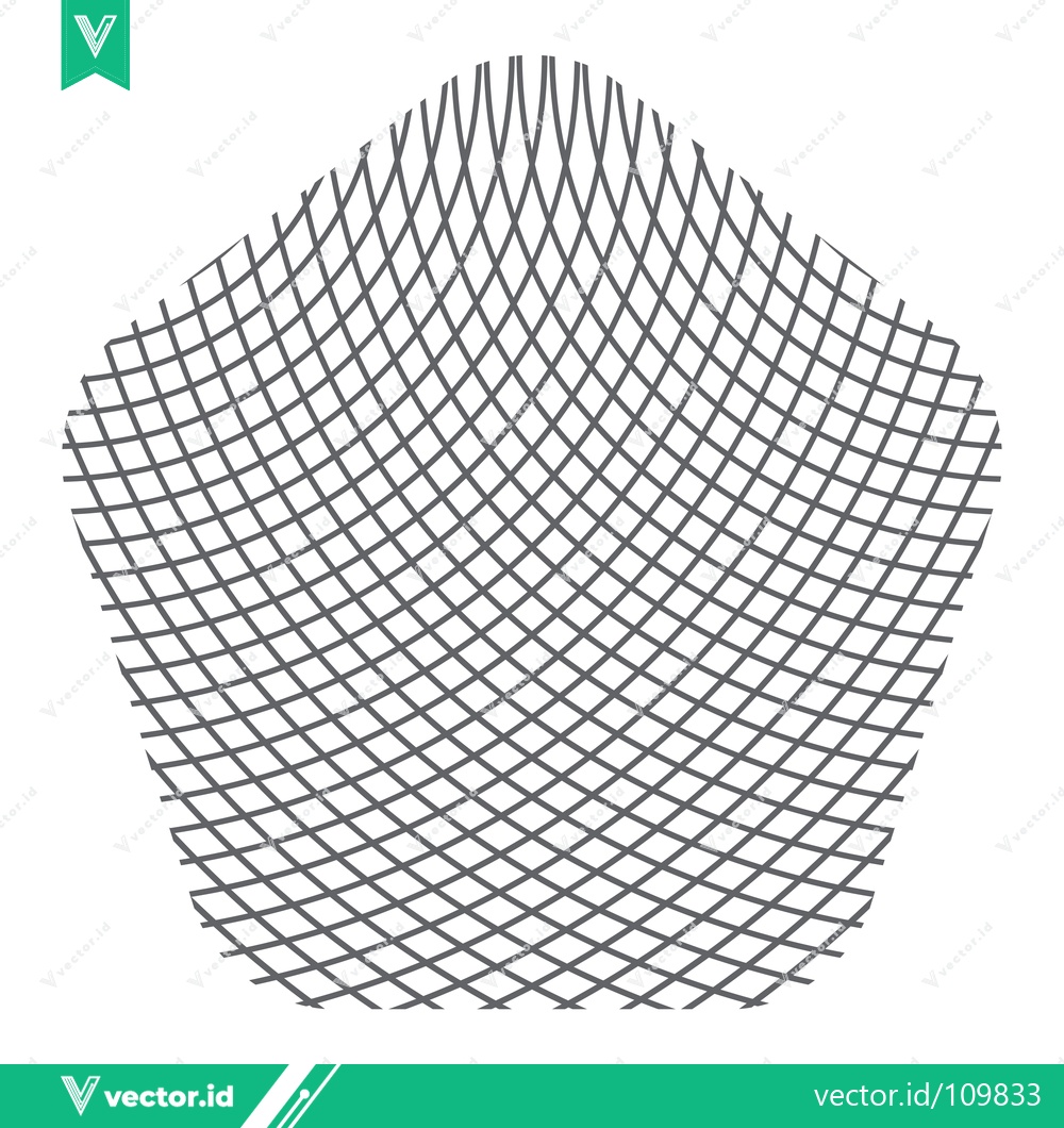 Premium Vector of Abstract Geometric Pentagon Pattern with Intersecting Lines