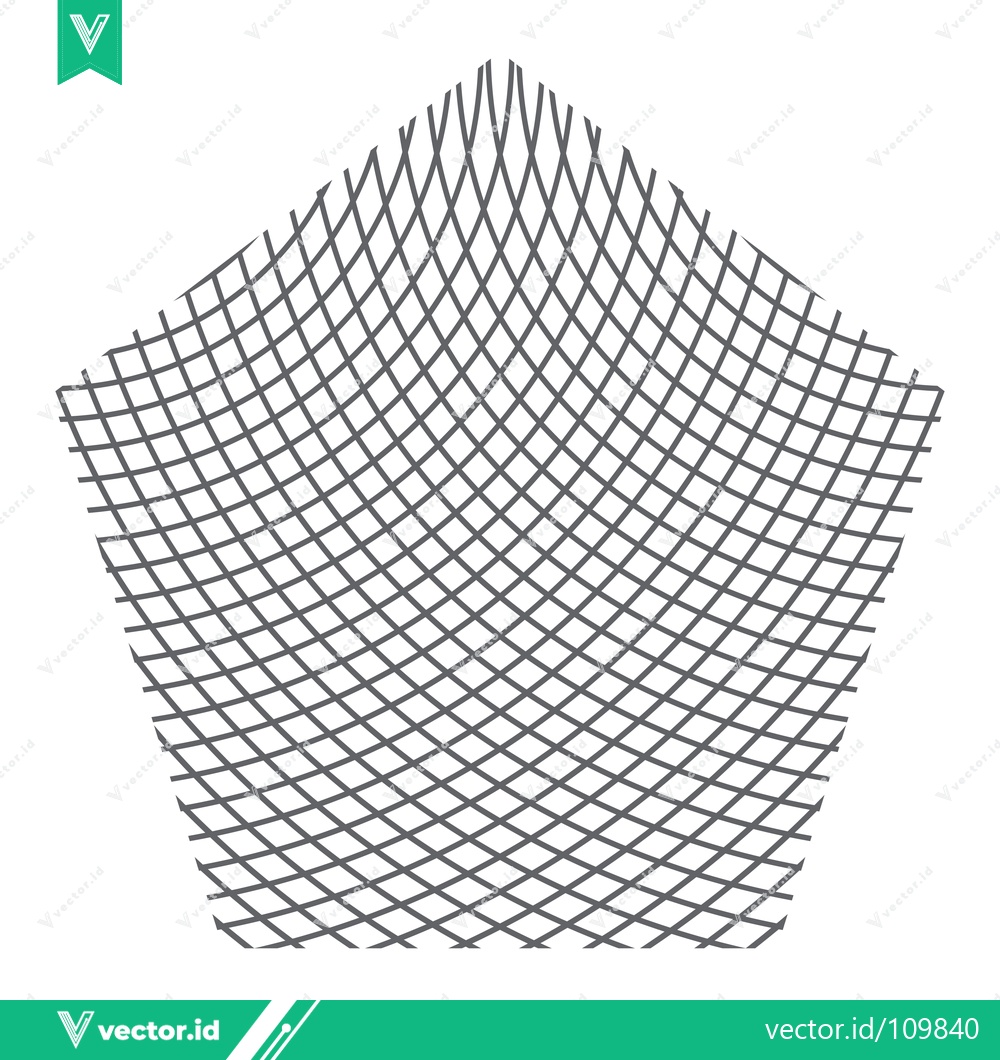 Premium Vector dari Abstract Geometric Pentagon Pattern with Intersecting Lines