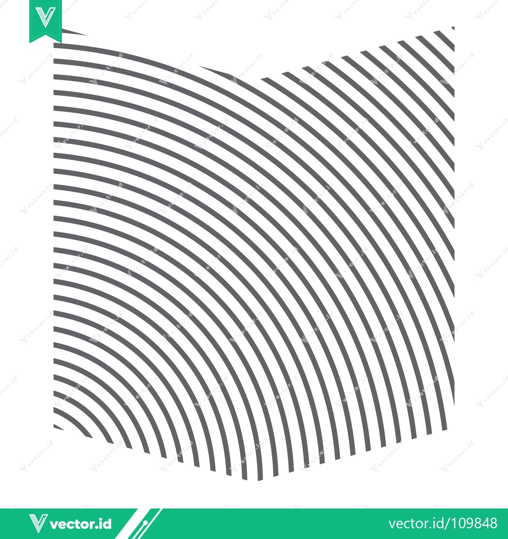 Premium Vector dari Concentric Curved Lines Pattern Abstract Background