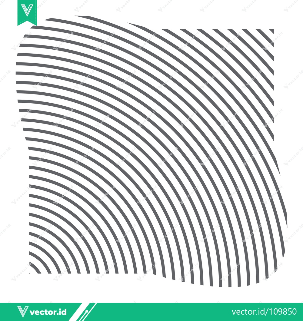 Premium Vector dari Concentric Curved Lines Pattern Abstract Background