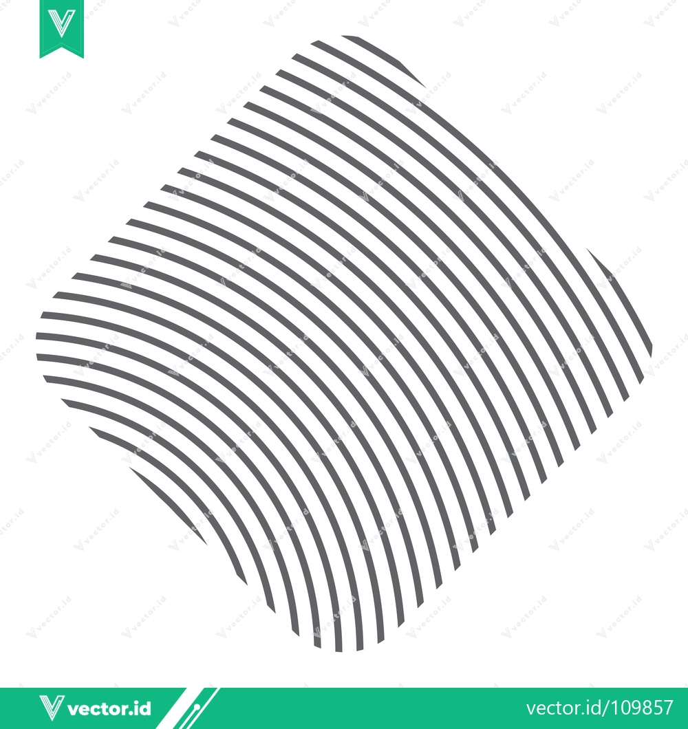 Premium Vector dari Abstract Geometric Pattern with Curved Lines