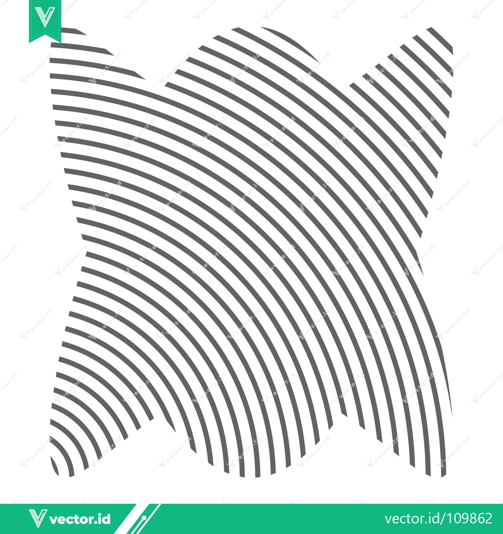 Premium Vector dari Abstract Geometric Pattern with Concentric Curved Lines
