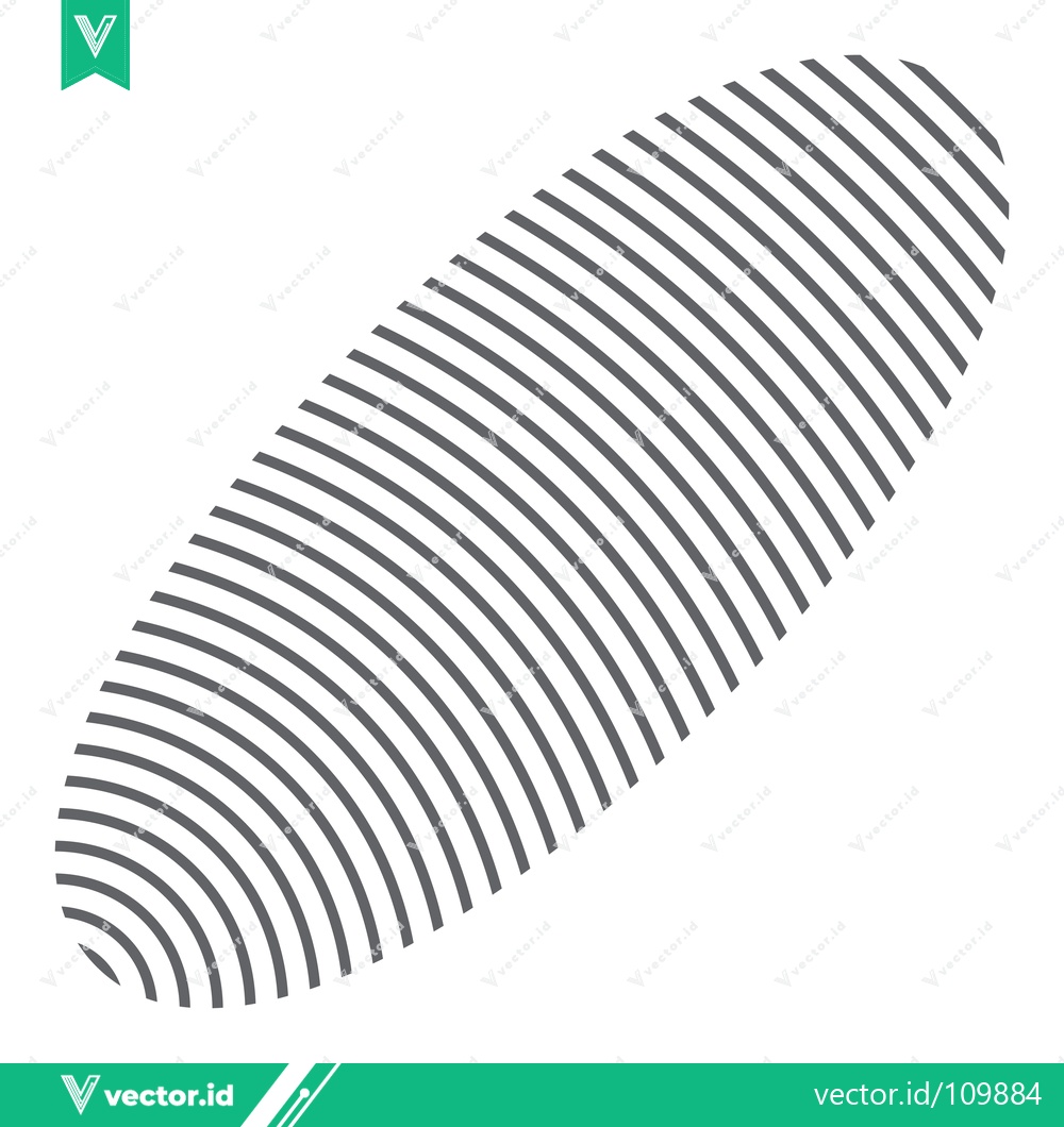 Premium Vector of Abstract Elliptical Shape with Concentric Lines Pattern