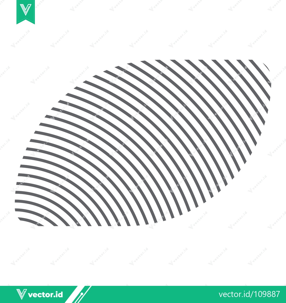Premium Vector dari Concentric Curved Lines Abstract Graphic Design Element