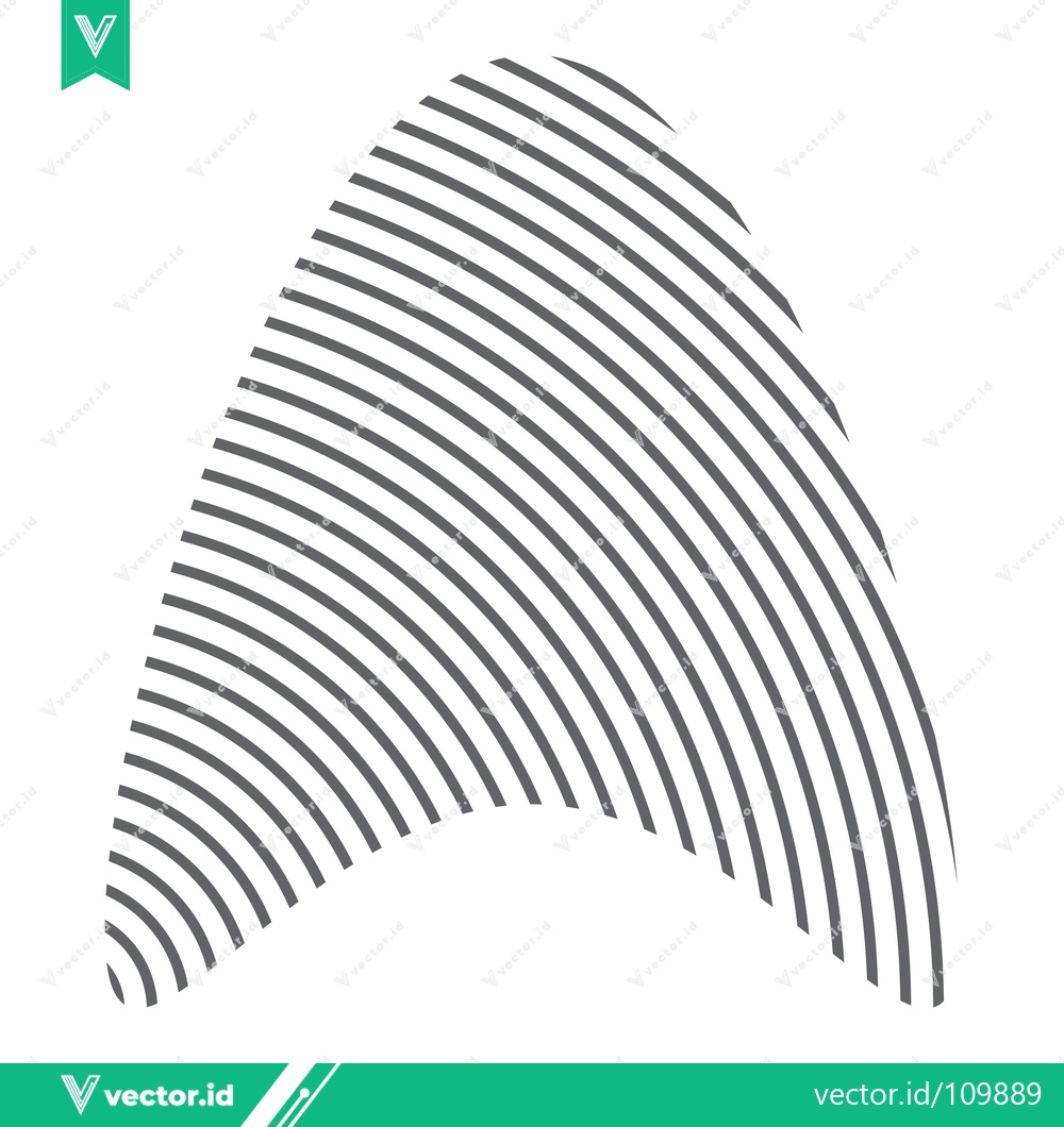 Premium Vector of Abstract Geometric Shape with Concentric Lines