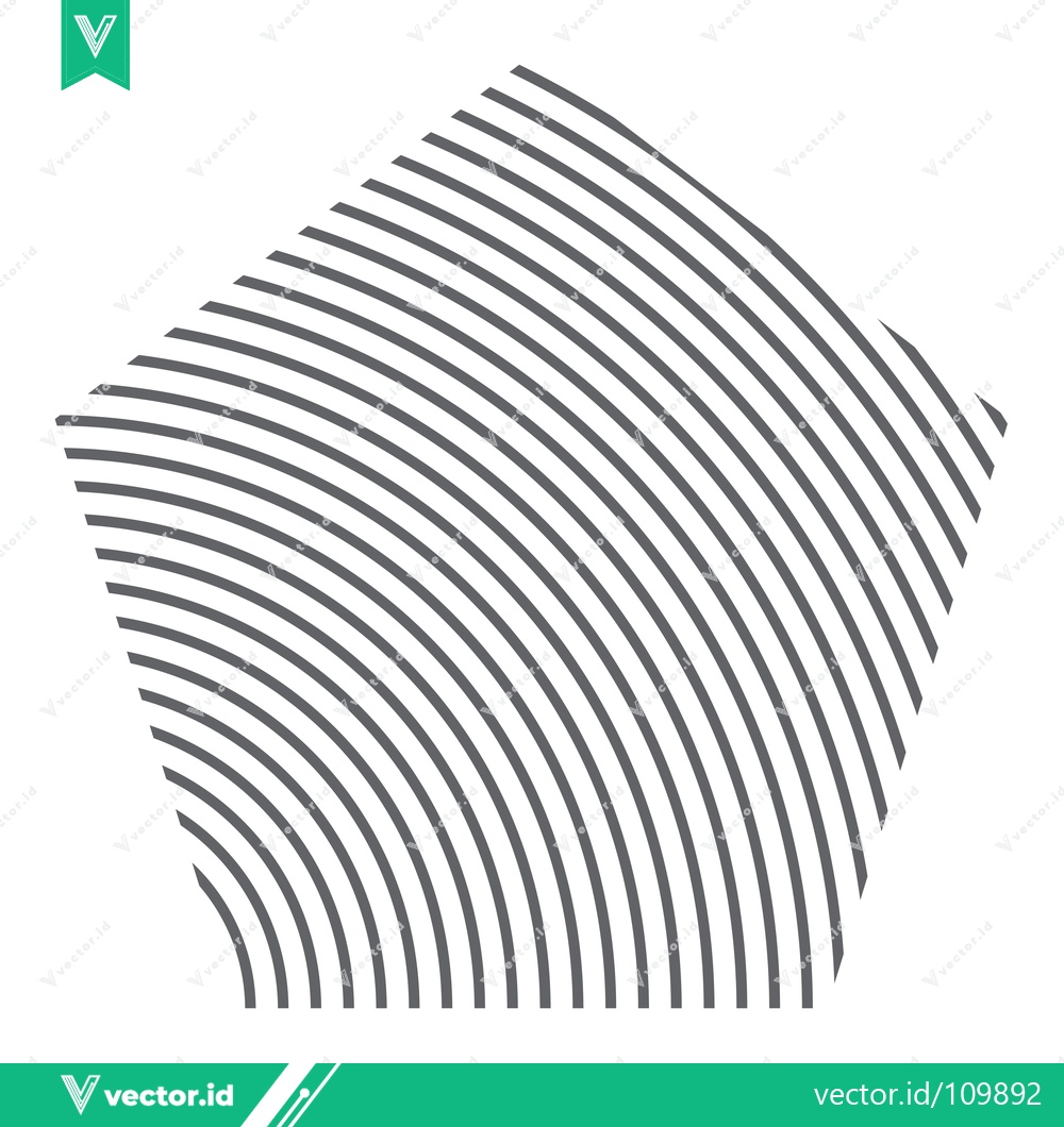 Premium Vector of Abstract Geometric Pentagon Pattern with Concentric Lines