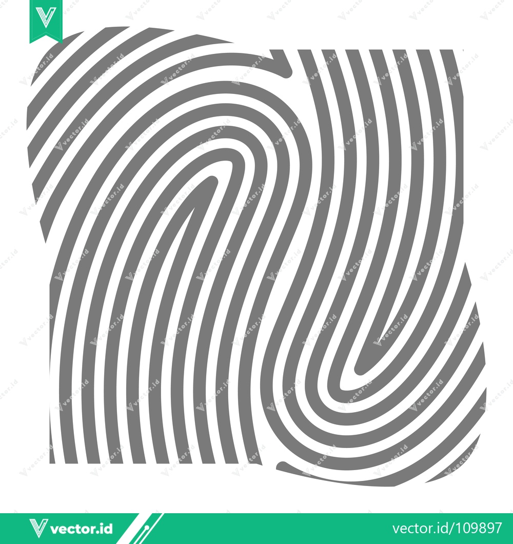 Premium Vector of Abstract Fingerprint Pattern Graphic Design