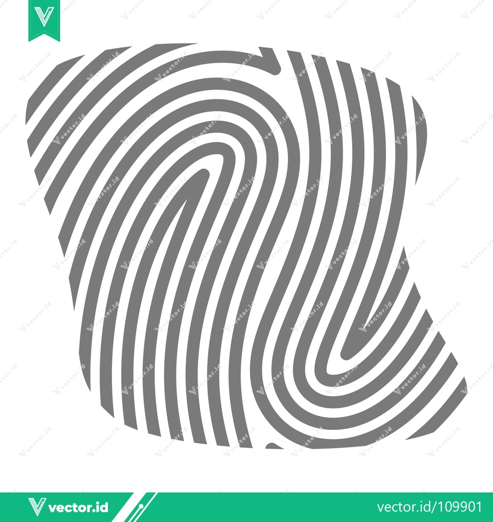 Premium Vector of Abstract Fingerprint Pattern Graphic Design