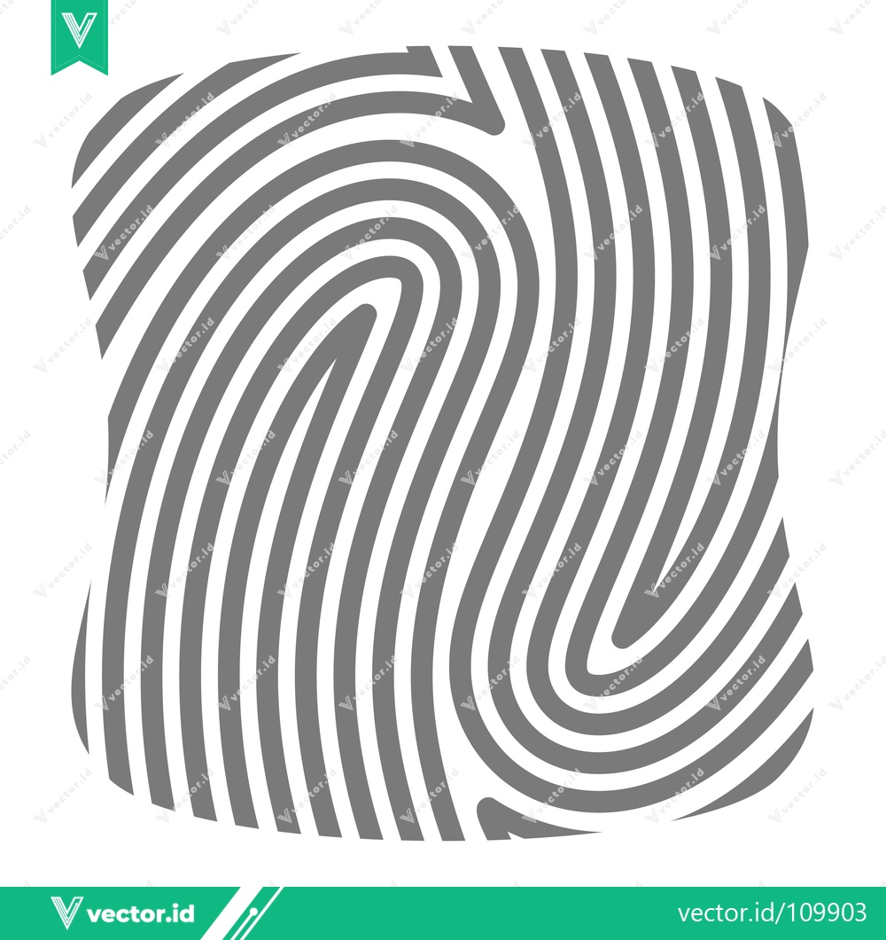 Premium Vector of Abstract Fingerprint Pattern Graphic Design