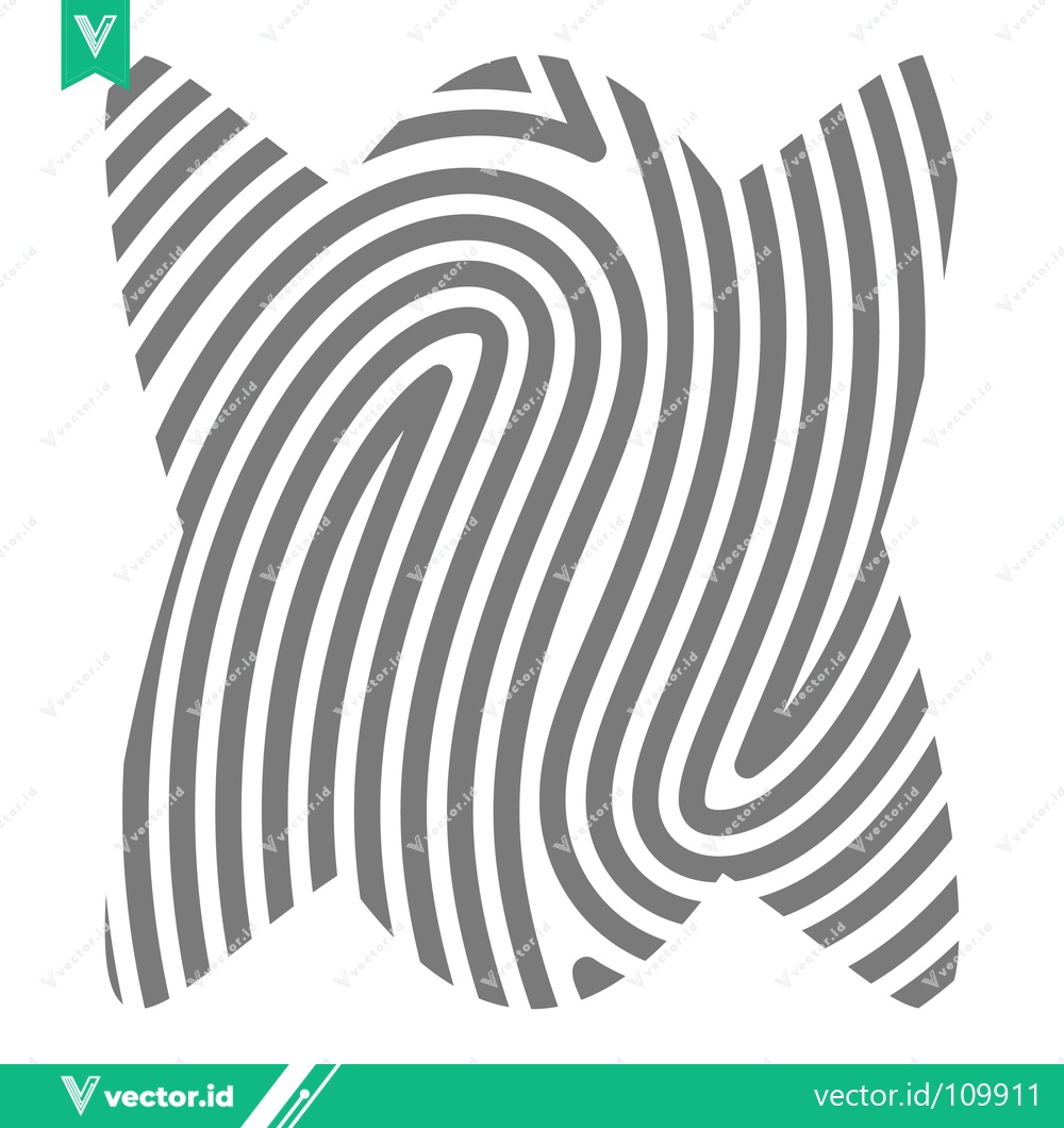 Premium Vector dari Abstract Fingerprint Pattern Graphic Design