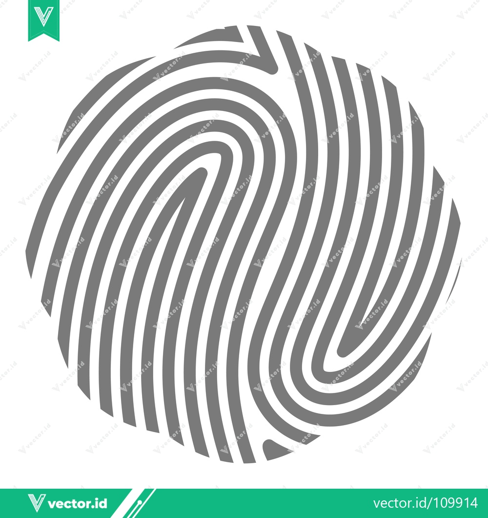 Premium Vector of Abstract Fingerprint Pattern Graphic Design