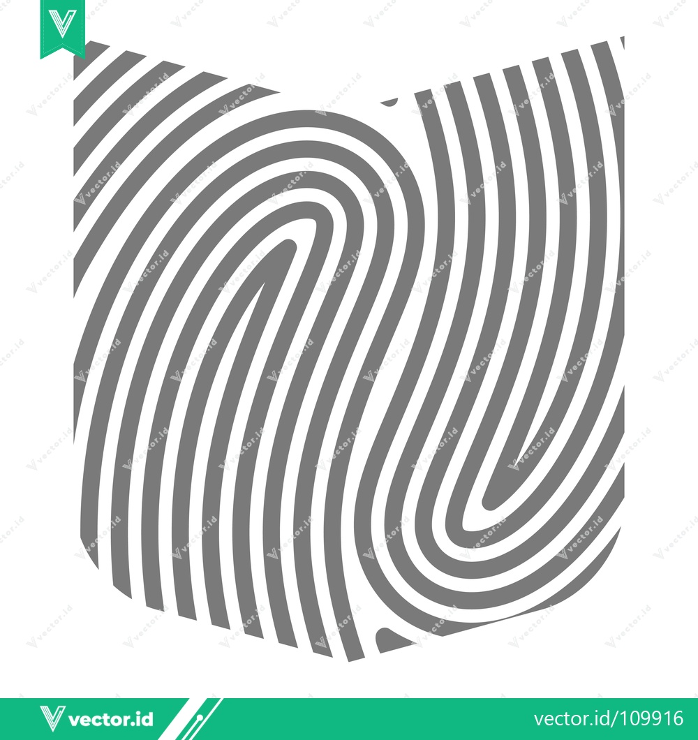 Premium Vector dari Abstract Fingerprint Pattern Graphic Design