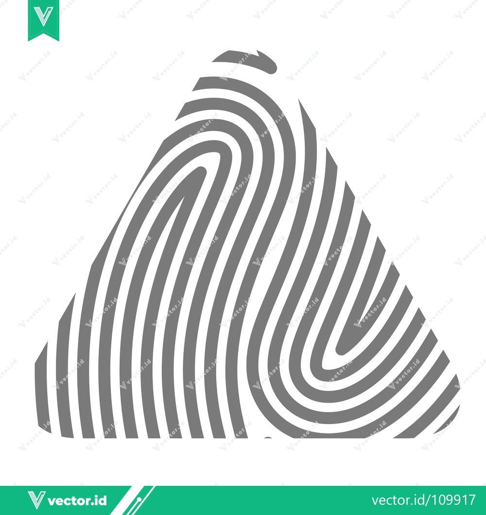 Premium Vector dari Abstract Fingerprint Triangle Graphic Design