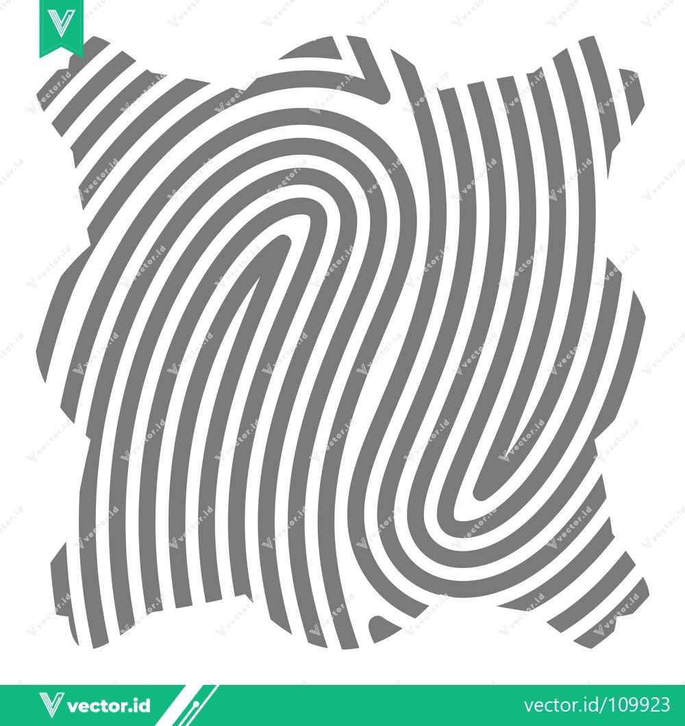 Premium Vector of Abstract Fingerprint Pattern Graphic Design