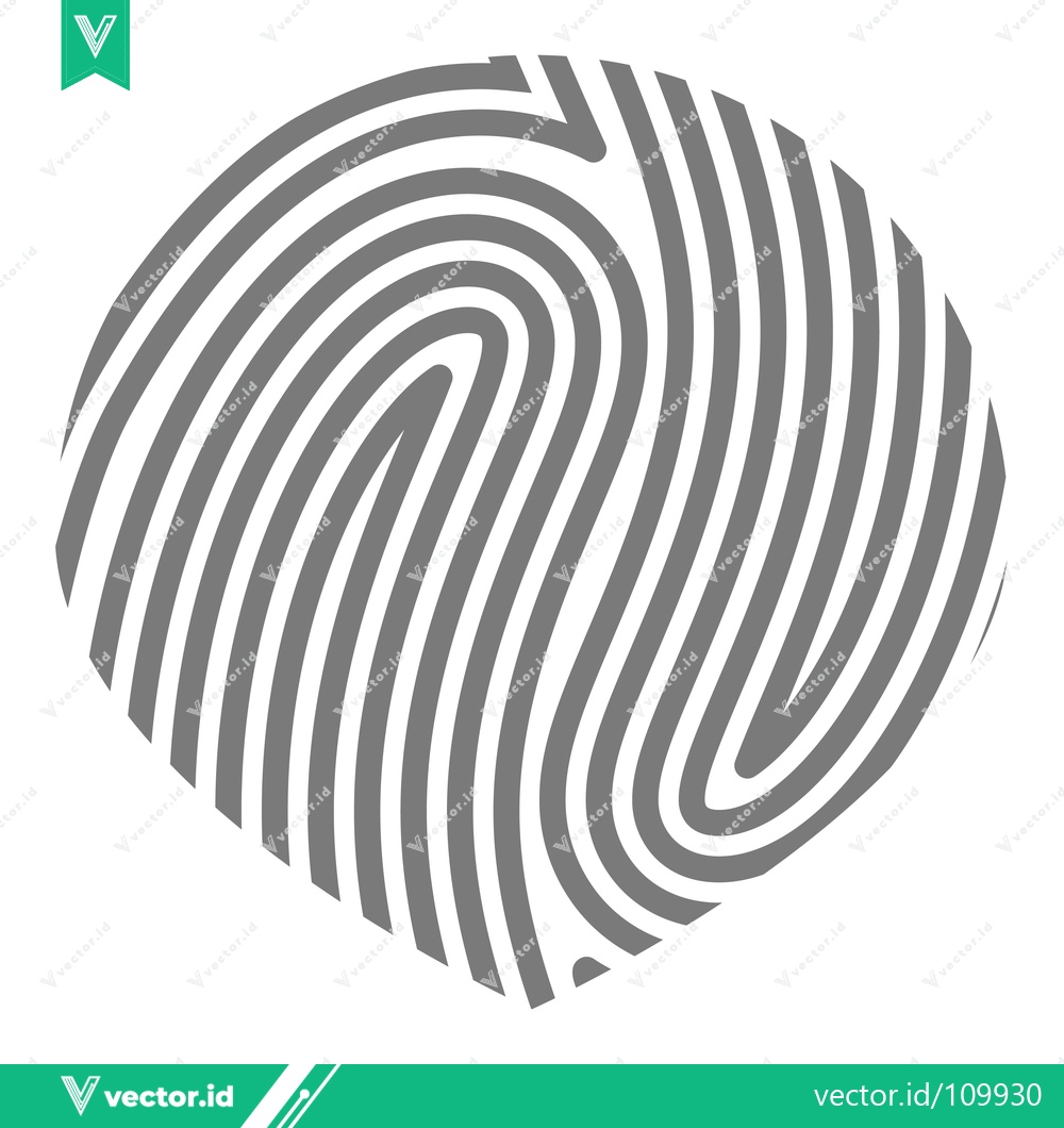 Premium Vector of Abstract Fingerprint Pattern Graphic Design
