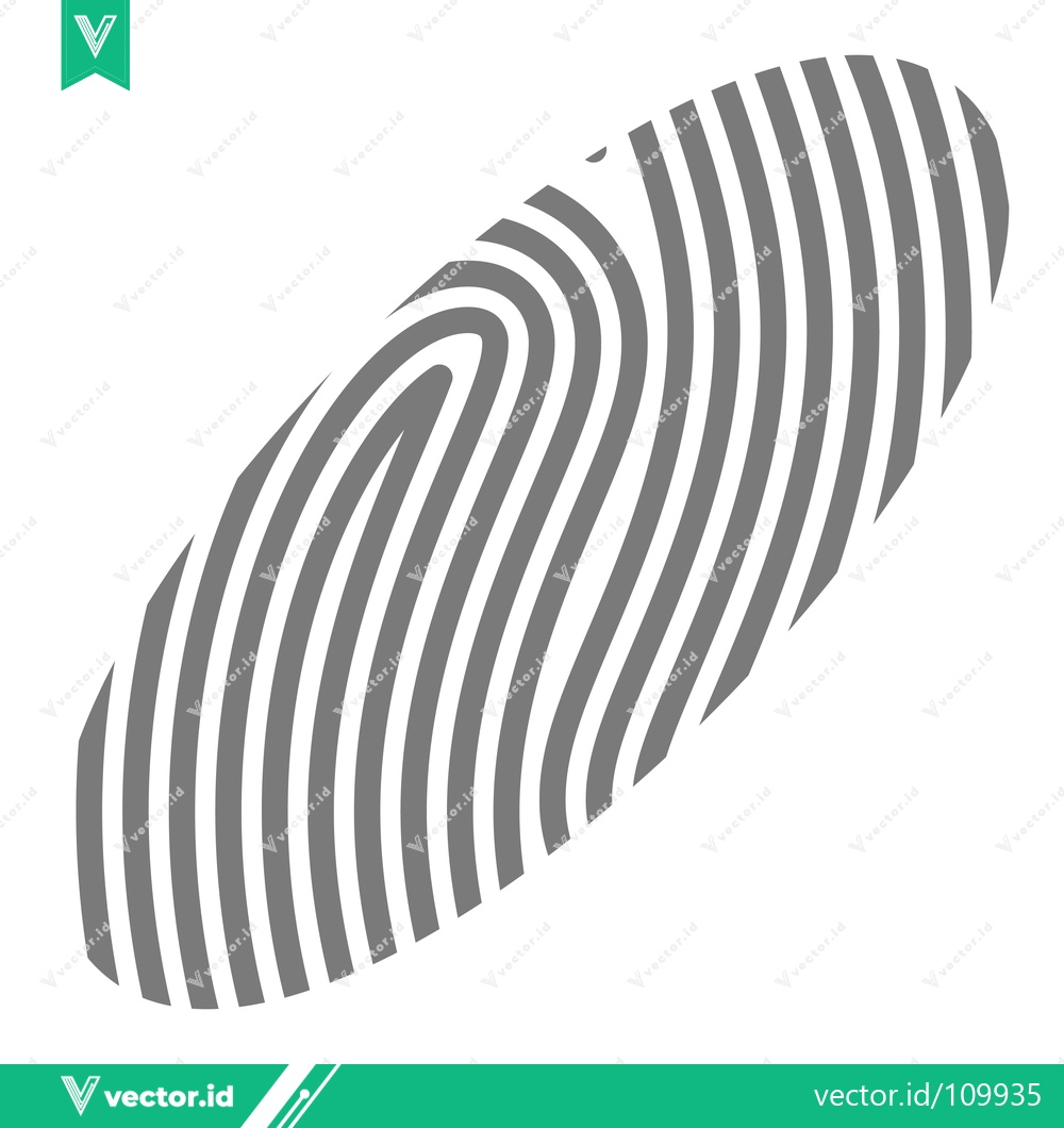 Premium Vector dari Fingerprint Pattern Abstract Graphic Design Element