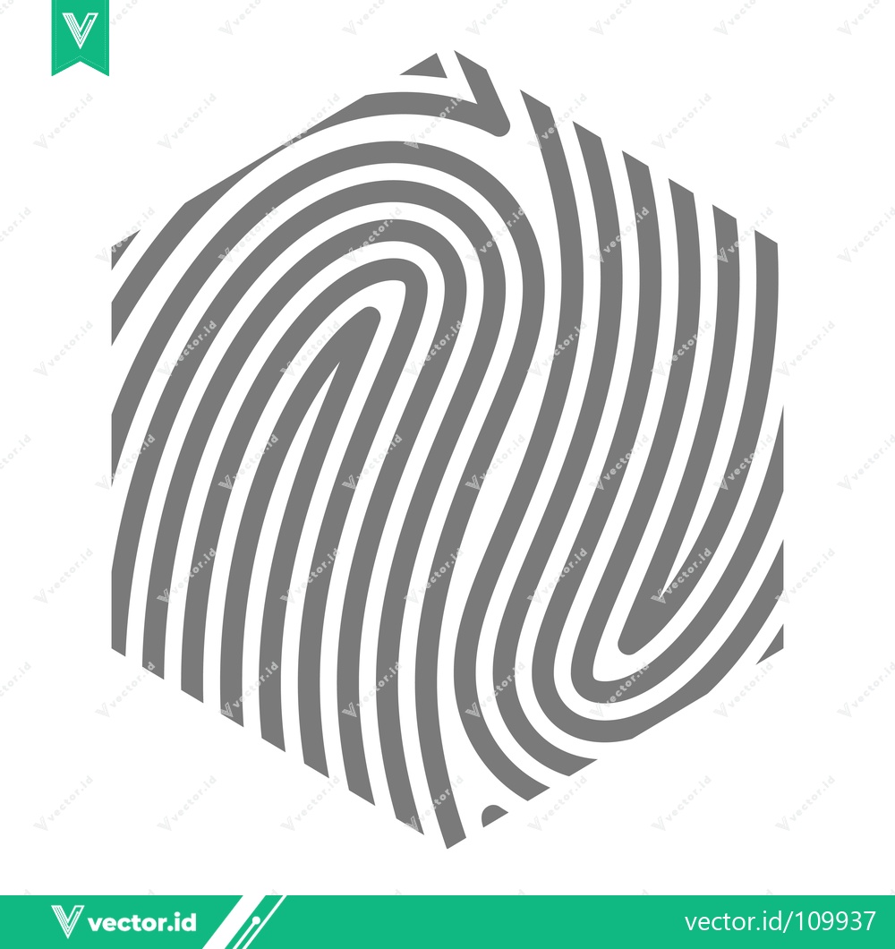 Premium Vector dari Abstract Hexagonal Fingerprint Pattern