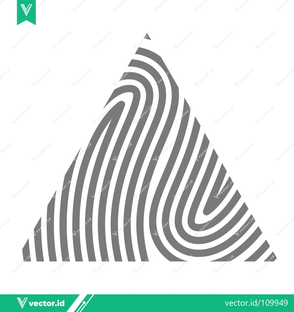 Premium Vector dari Abstract Fingerprint Triangle Pattern