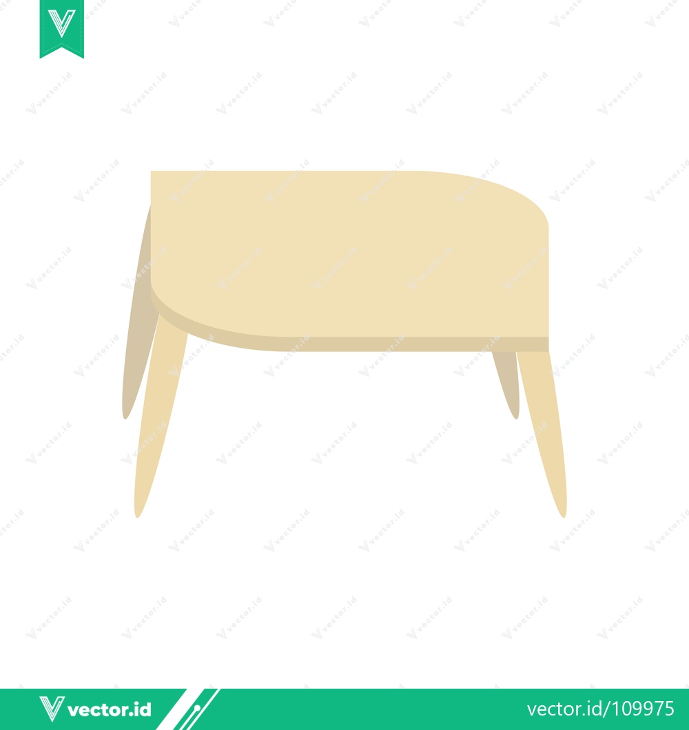 Premium Vector of Minimalist Light Beige Modern Footstool Furniture Design